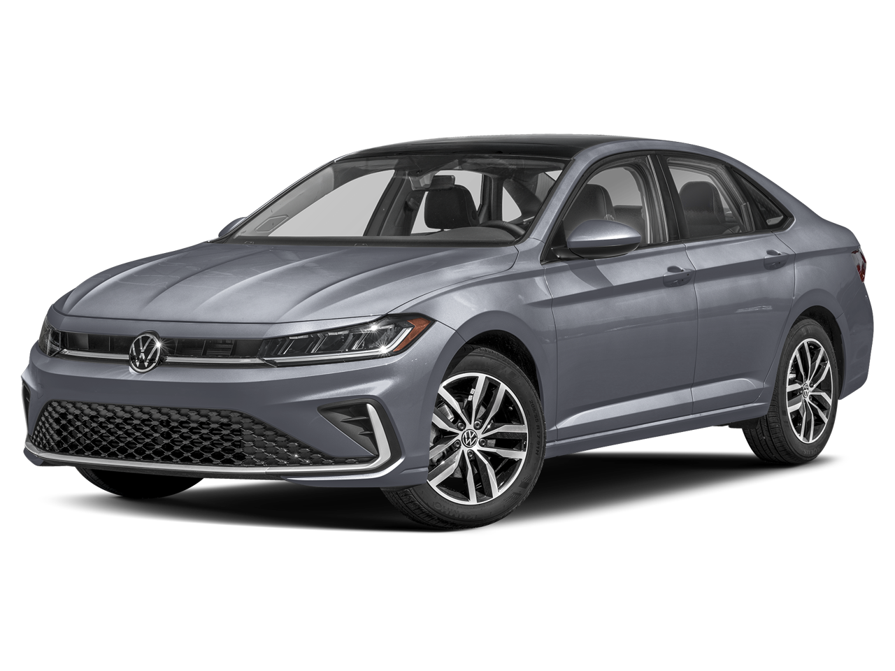 2026 Volkswagen Jetta SE FWD in Platinum Gray Metallic — front three-quarter view