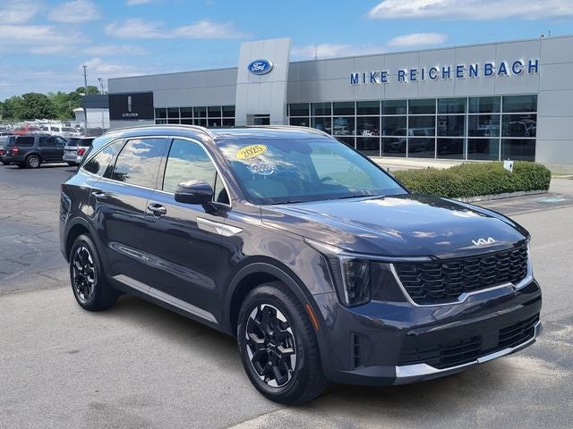 2025 Kia Sorento S in Panthera Metal — front three-quarter view
